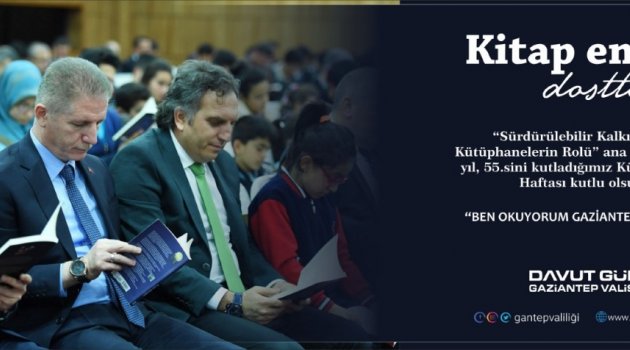 Valimiz Sayın Davut Gül’ün Kütüphaneler Haftası Münasebetiyle Yayımladıkları Mesajı